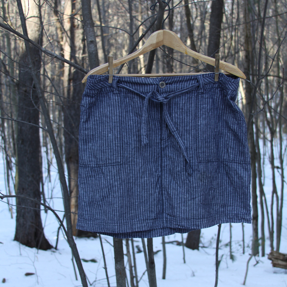Striped skirt - 52% Cotton/48% Linen
